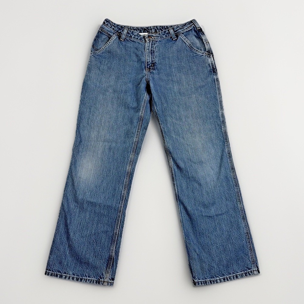 Carhartt Carpenter Jeans Mens 32x29 Blue Denim Relaxed‎ Straight Workwear Pants